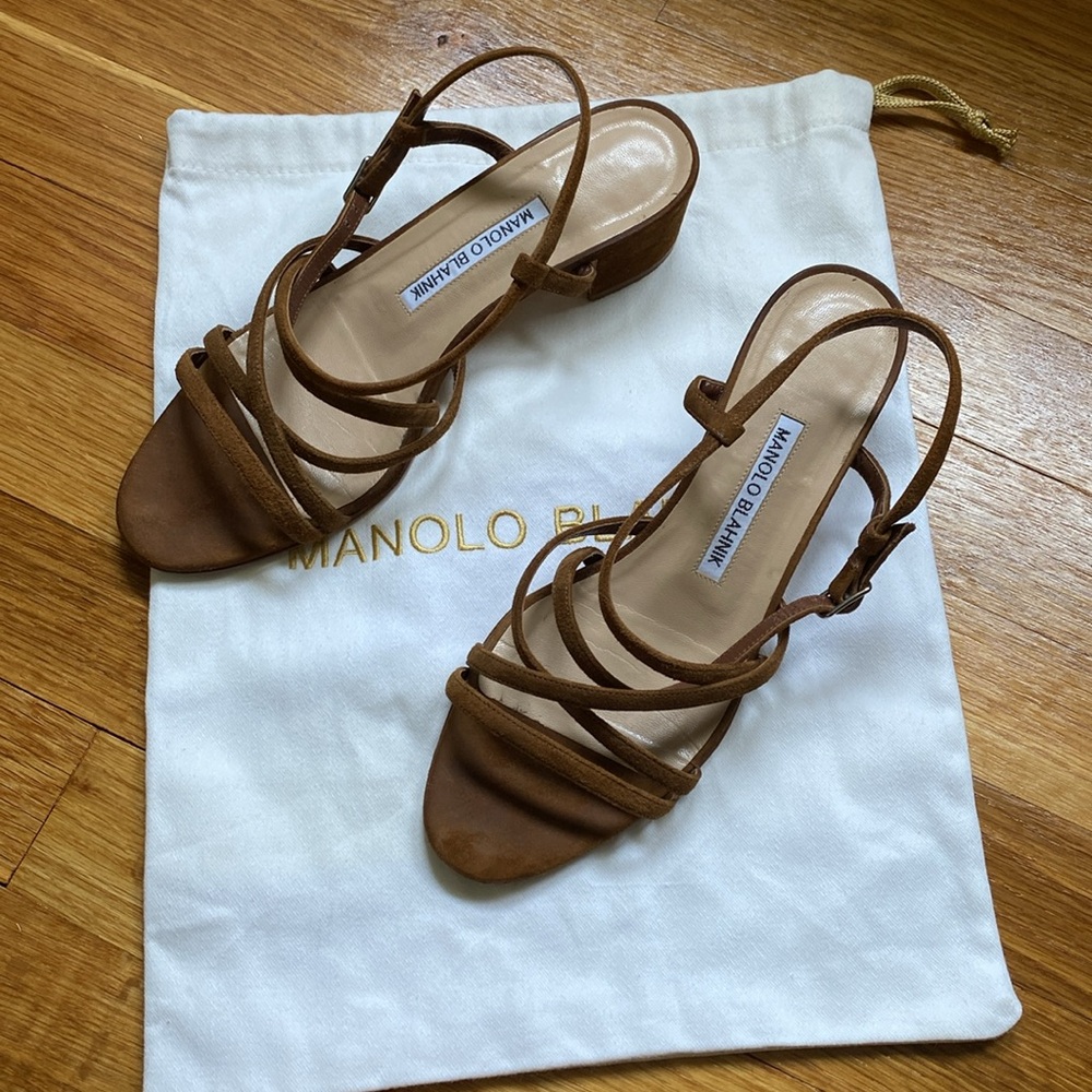 Manolo blahnik strap sandal